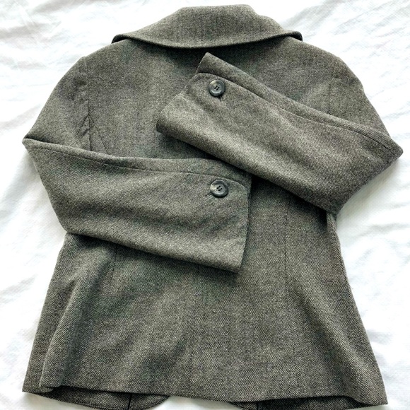 ❤️❤️ Elegant Ann Taylor tweed wool suit jacket with shawl collar - Picture 6 of 6